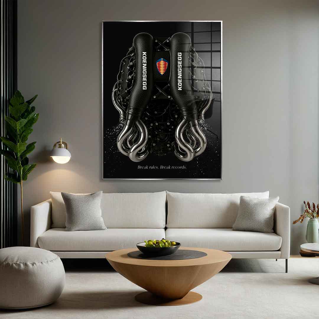 Koenigsegg Engine - Acrylglas