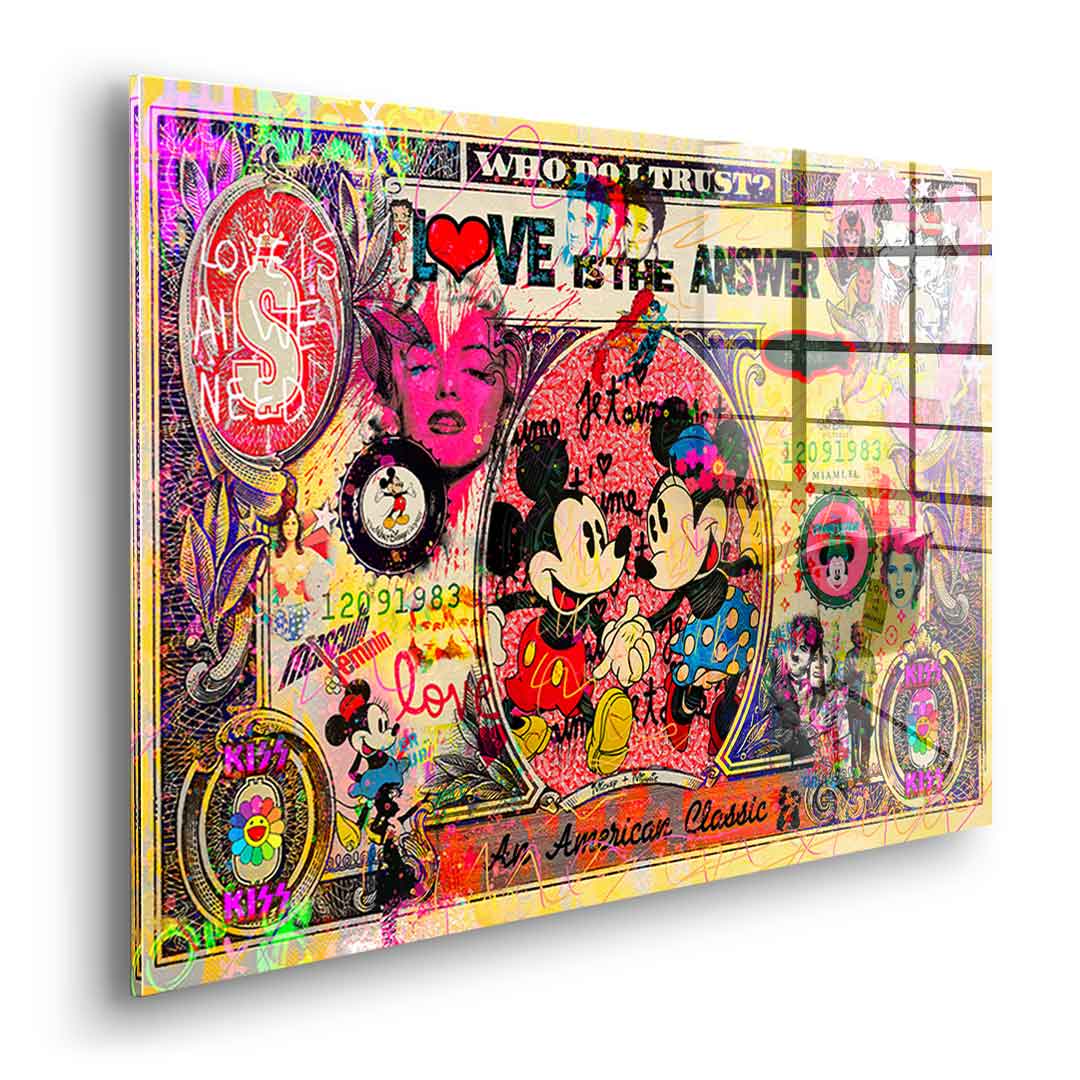 LOVE IS THE ANSWER - Acrylglas