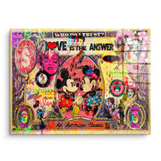 LOVE IS THE ANSWER - Acrylglas