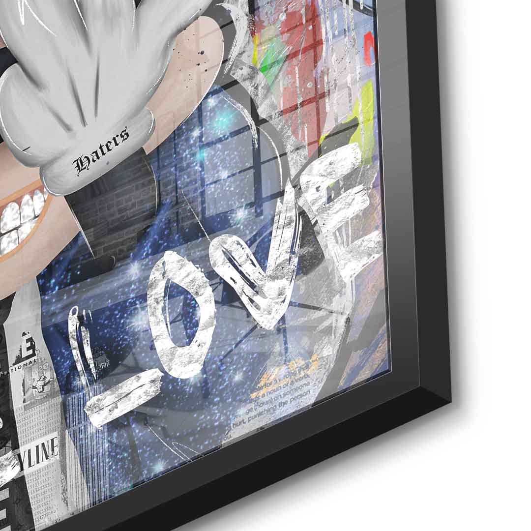 Less Hate More Love - Acrylglas