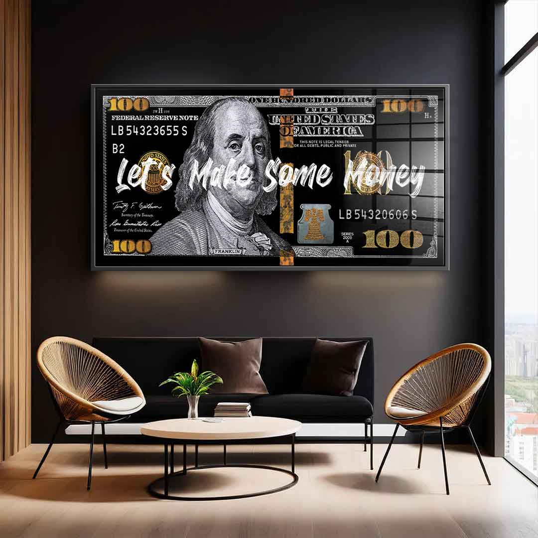 Let's make some money - acrylic glass