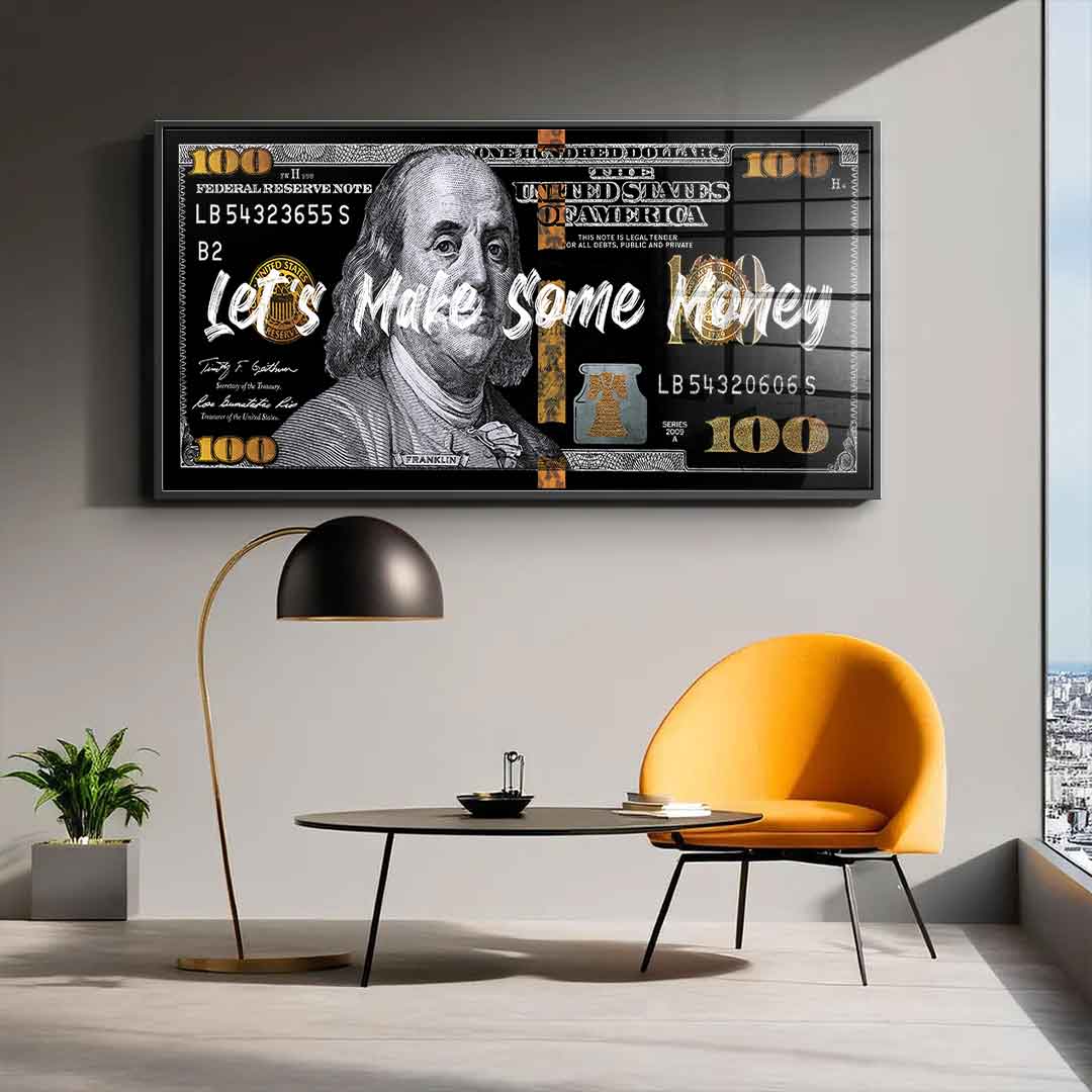 Let's make some money - acrylic glass