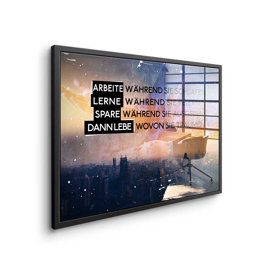 Live Like They Dream - Acrylglas