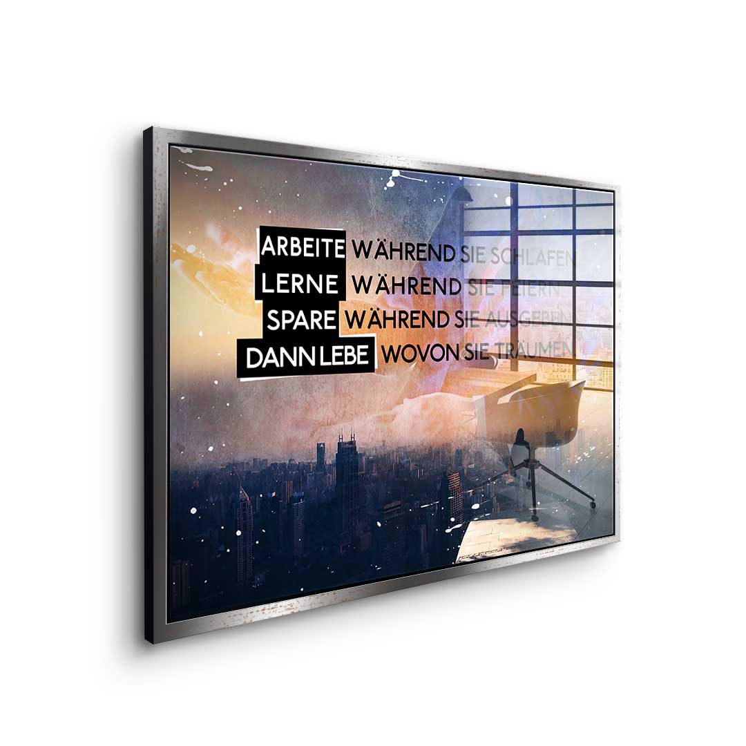 Live Like They Dream - Acrylglas