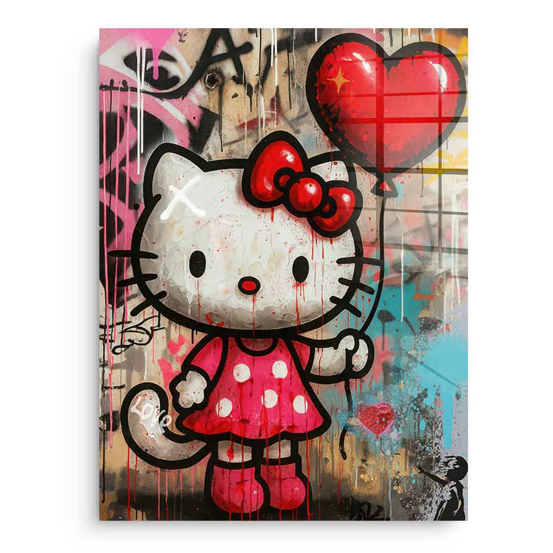 Love Kitty - Acrylglas