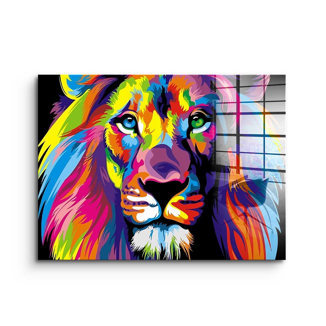 Neon Lion - Acrylglas