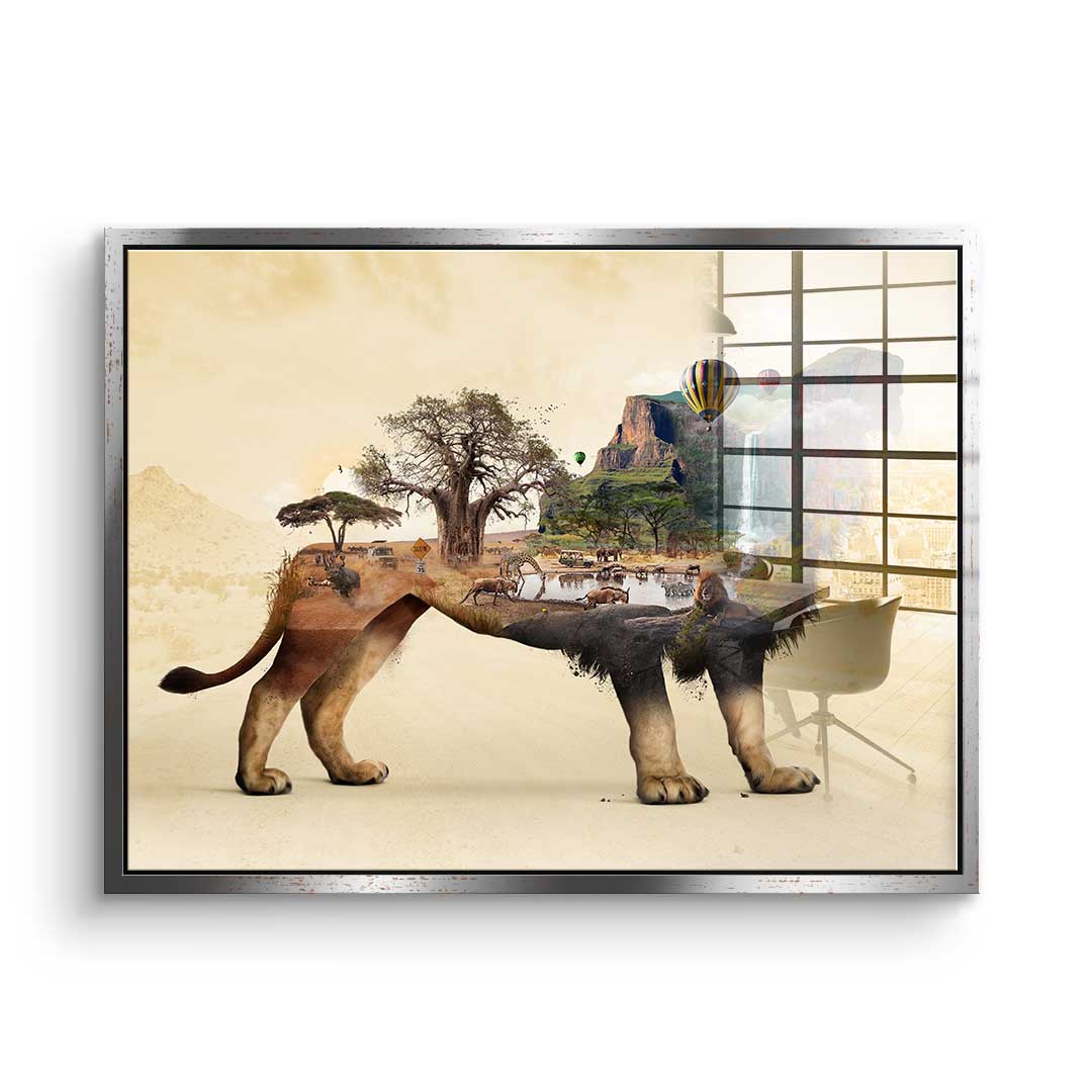 Das Löwenleben - Acrylglas