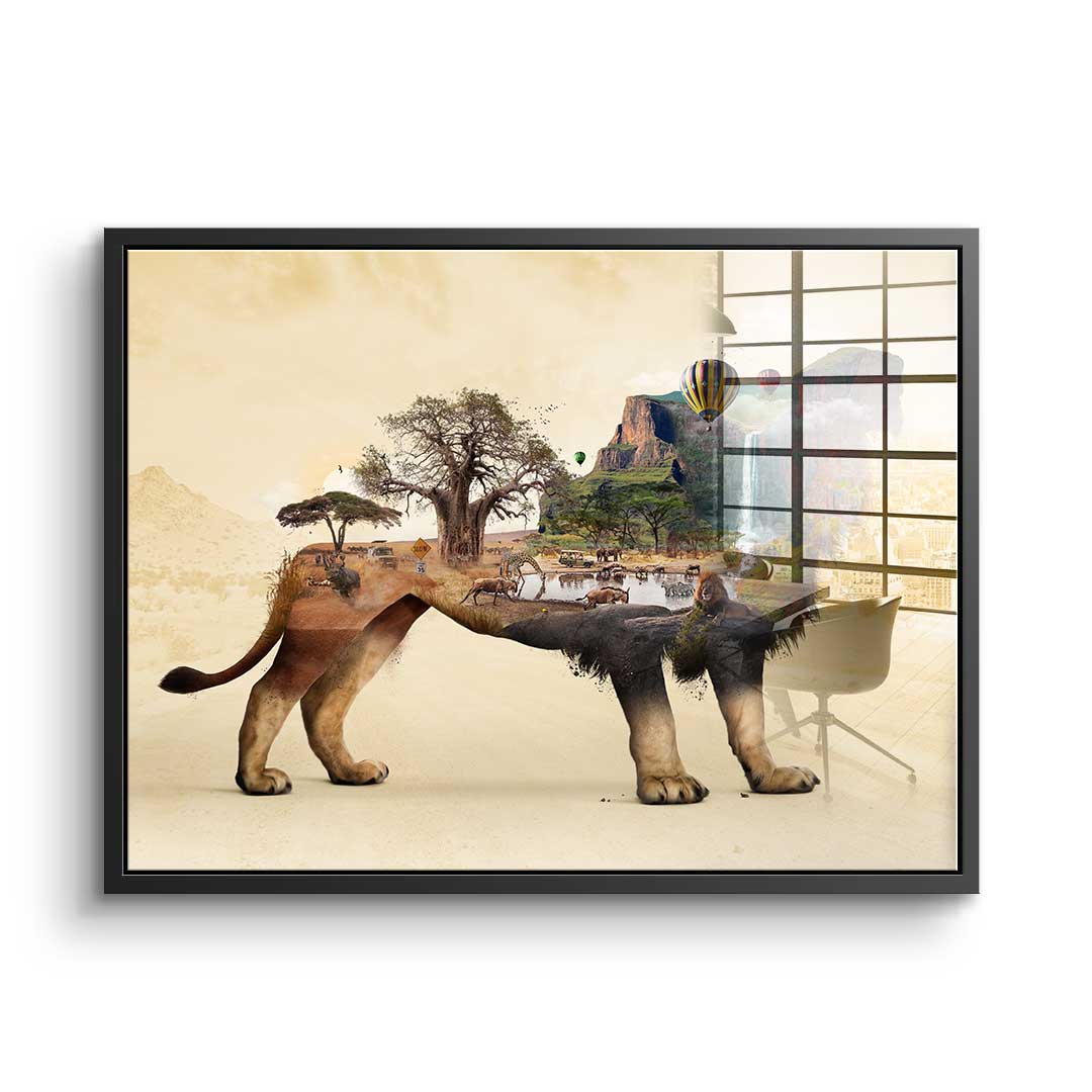 Das Löwenleben - Acrylglas