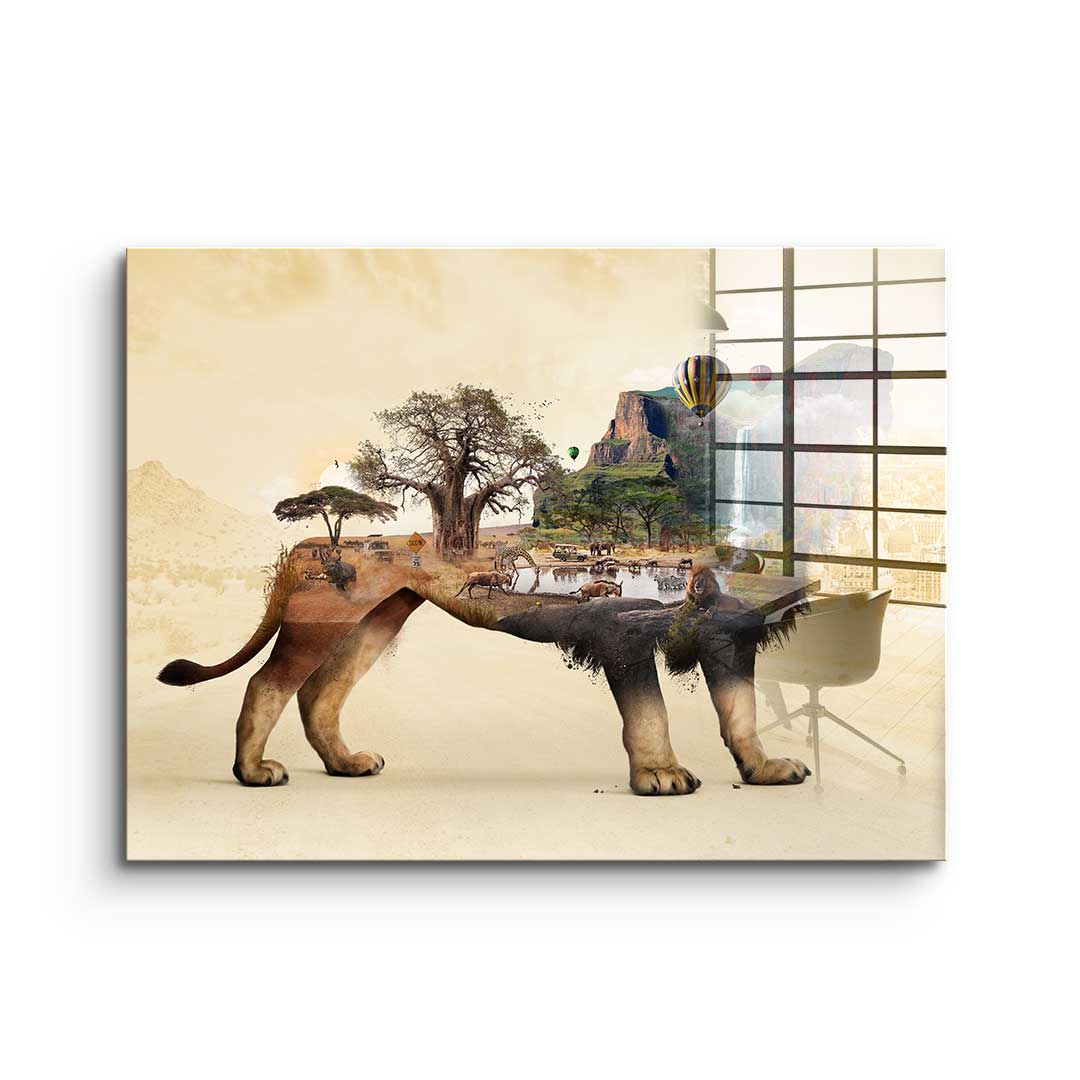 Das Löwenleben - Acrylglas