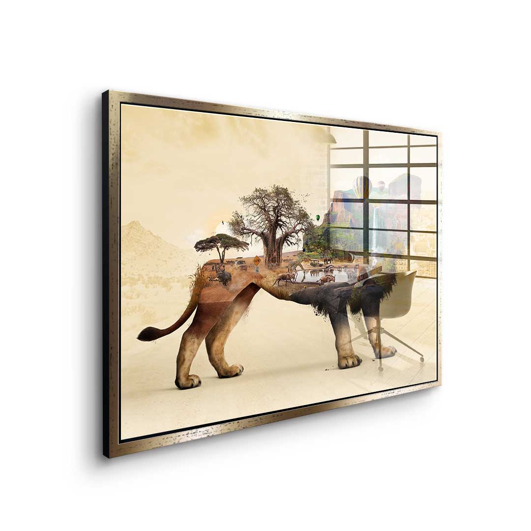 Das Löwenleben - Acrylglas