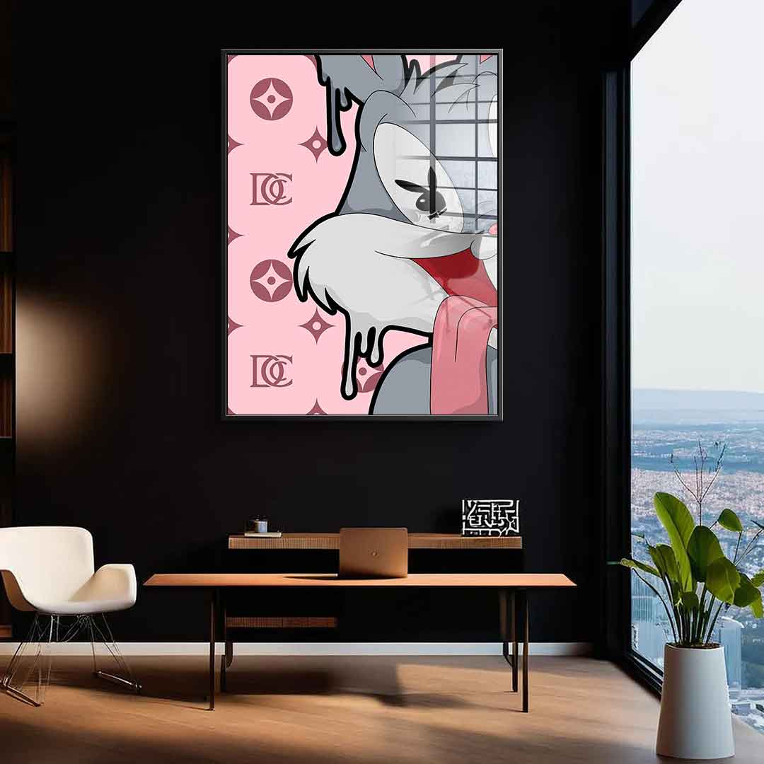 Melting Bunny - Acrylglas