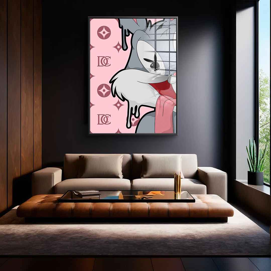 Melting Bunny - Acrylic glass