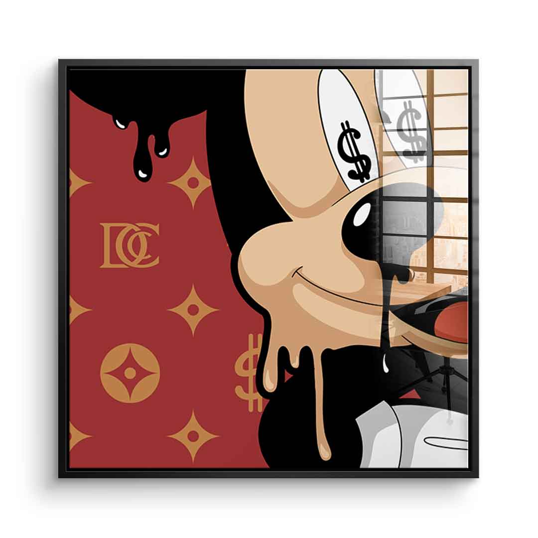 Melting Mickey - Square Edition - Acrylic Glass