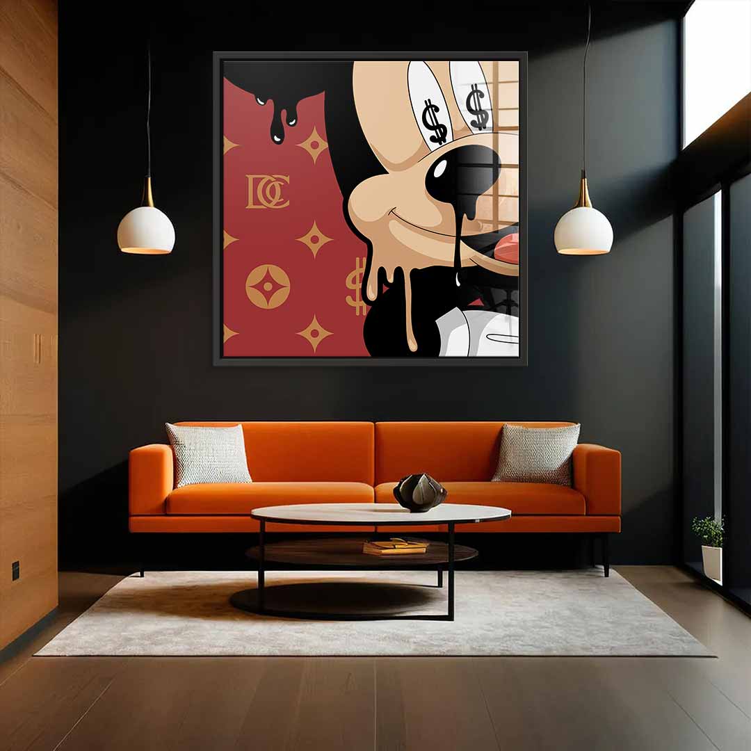 Melting Mickey - Square Edition - Acrylic Glass