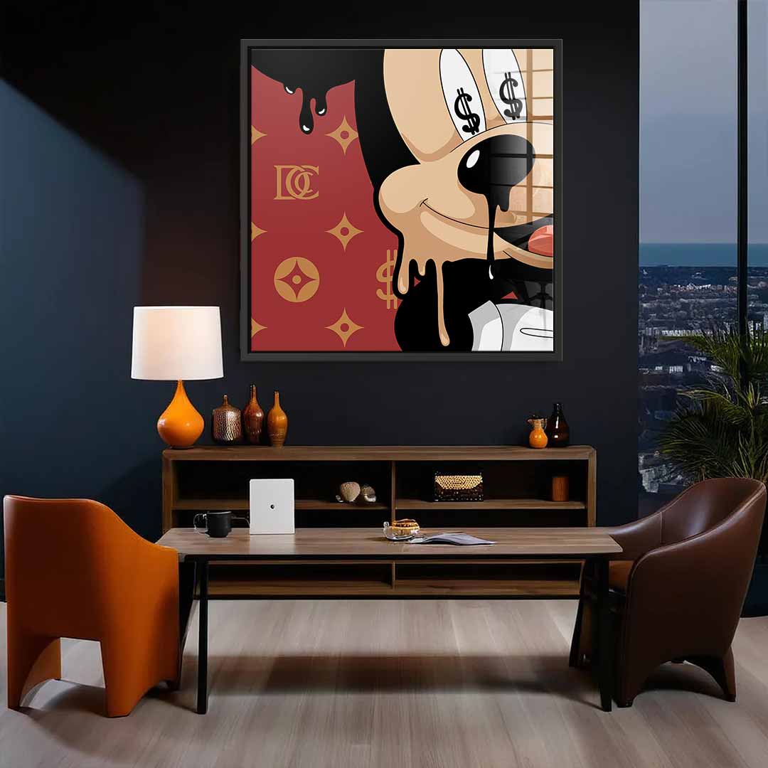Melting Mickey - Square Edition - Acrylic Glass