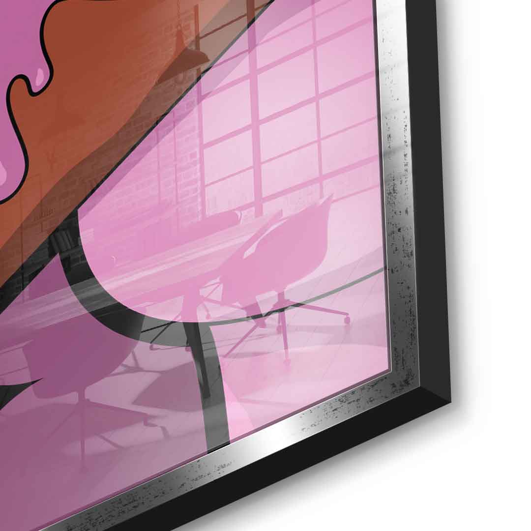 Melting Panther - Quadrat Edition - Acrylglas