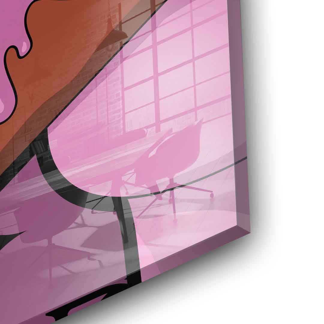Melting Panther - Quadrat Edition - Acrylglas