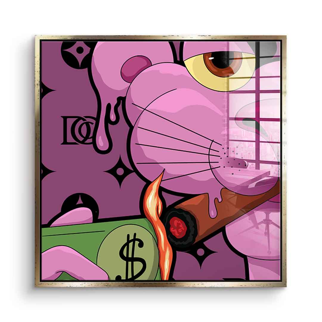 Melting Panther - Quadrat Edition - Acrylglas
