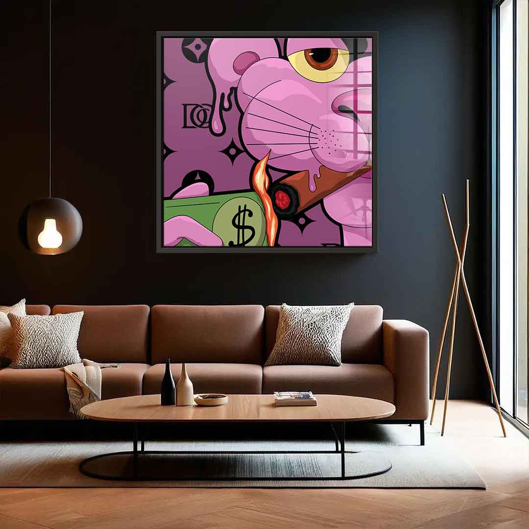 Melting Panther - Quadrat Edition - Acrylglas