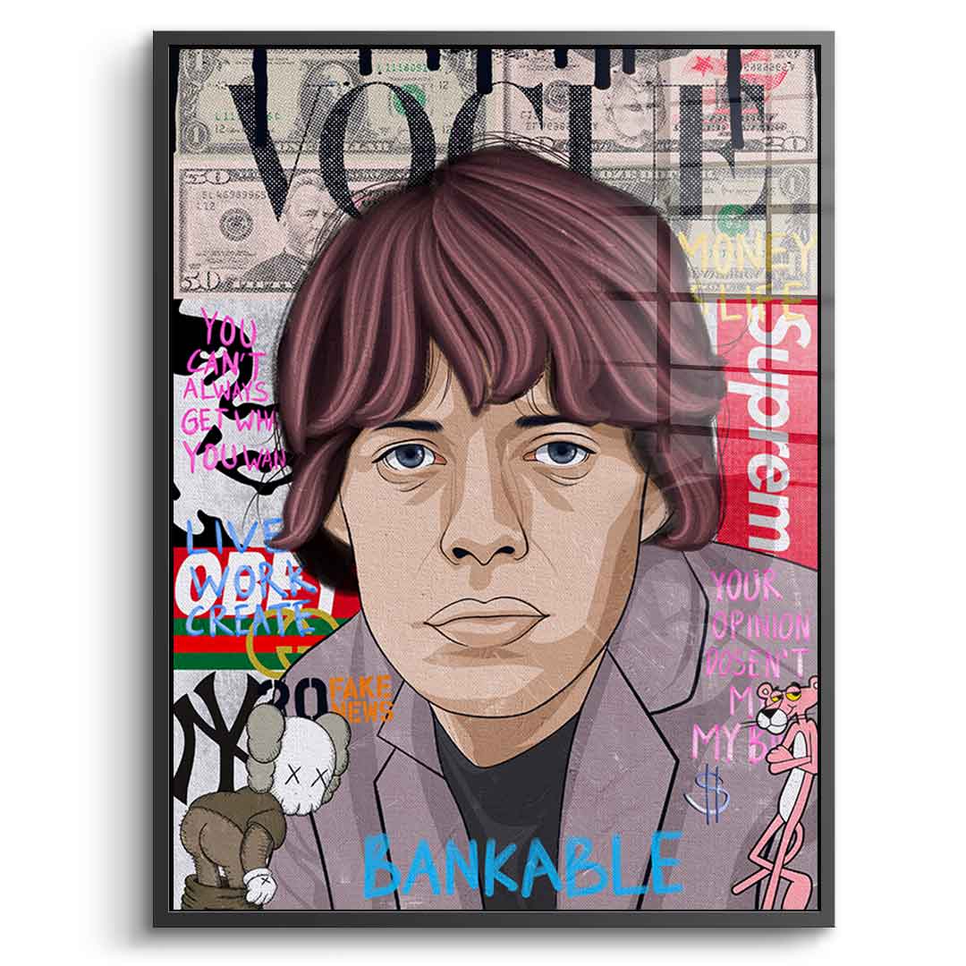 Mick Jagger - Acrylglas