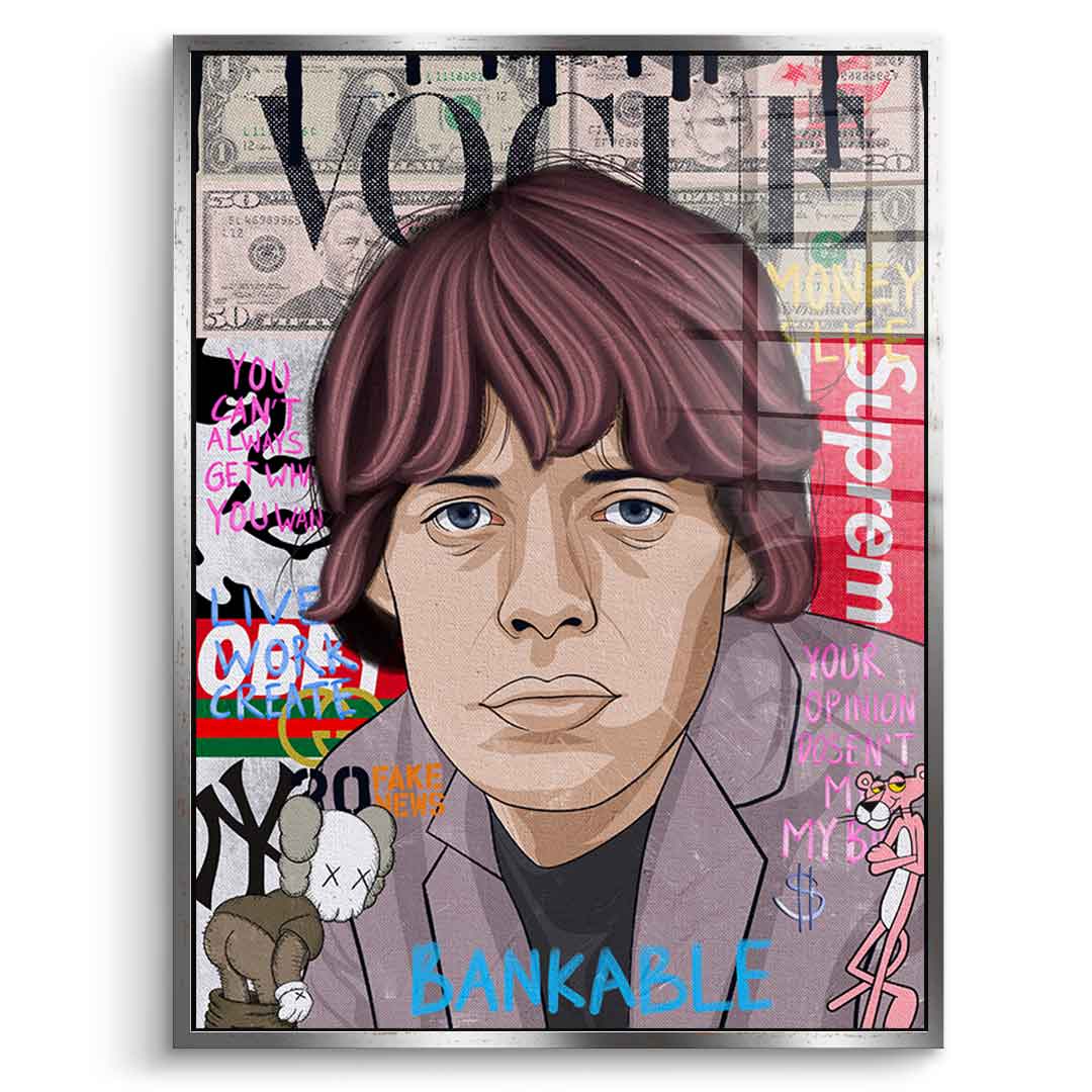 Mick Jagger - Acrylglas