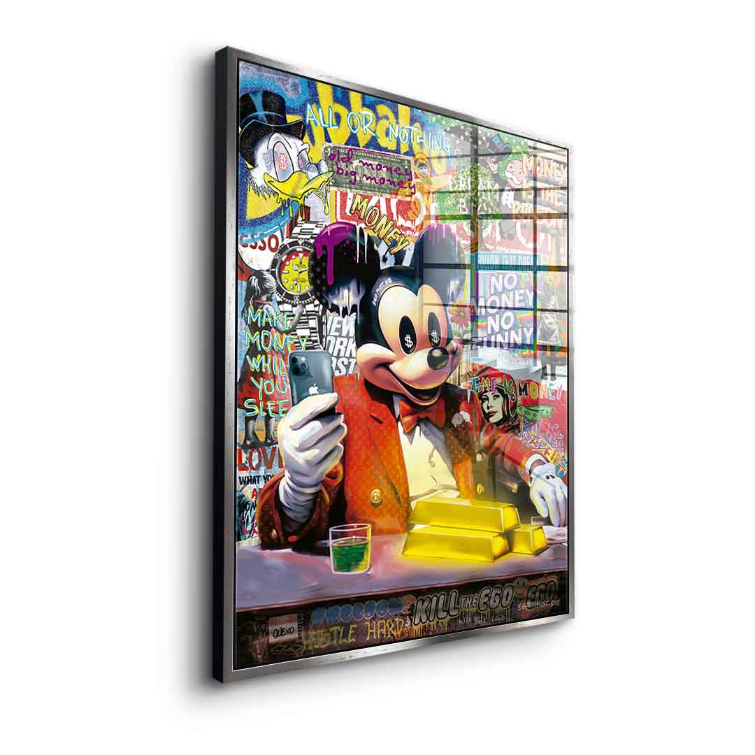 Comic Mouse Business - acrylic glass