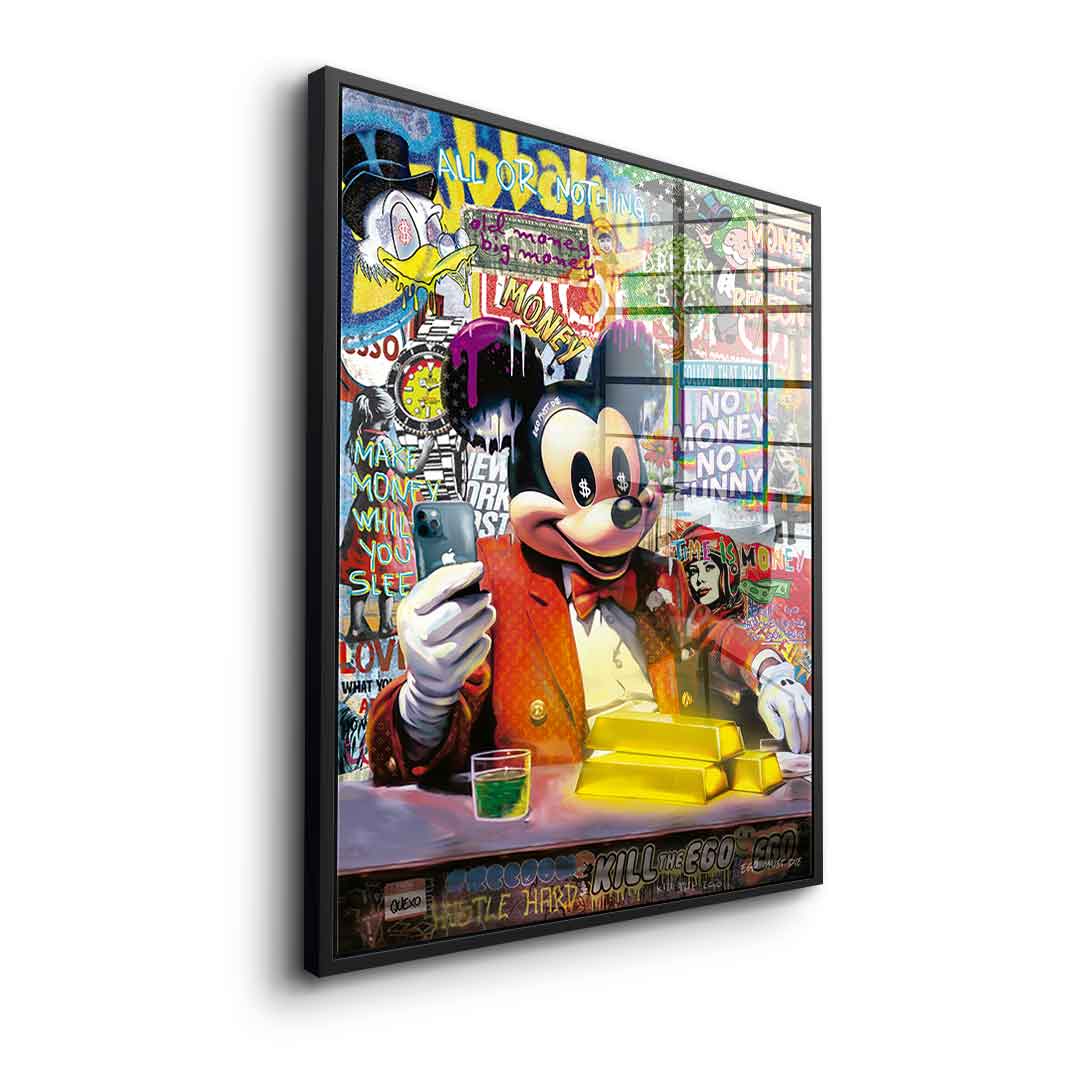 Comic Mouse Business - acrylic glass