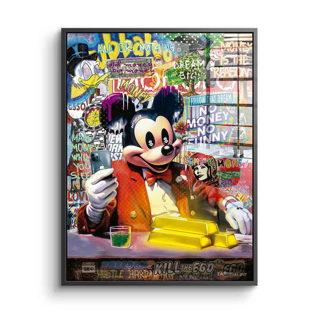 Comic Mouse Business - acrylic glass