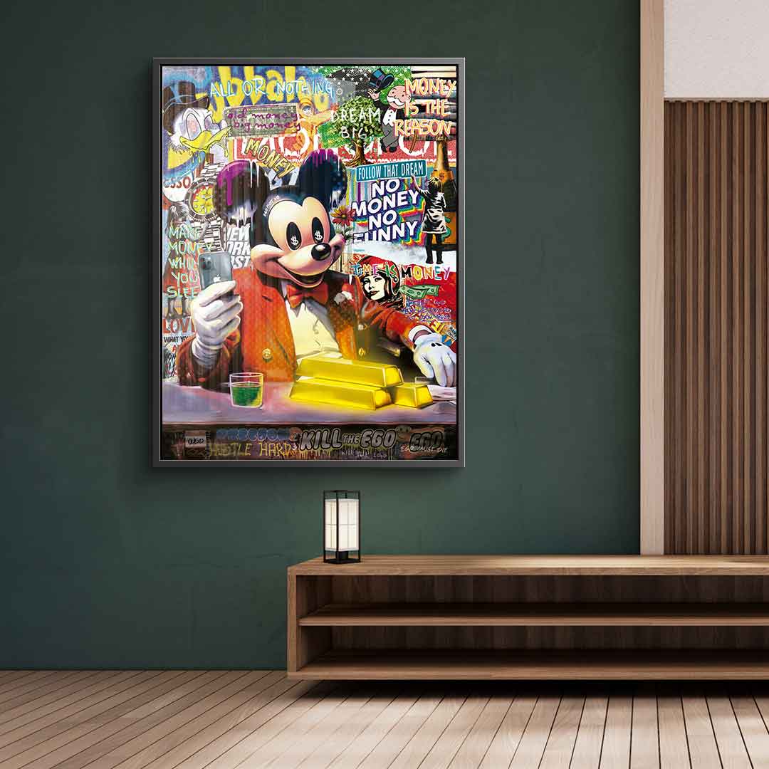 Comic Maus-Business - Acrylglas