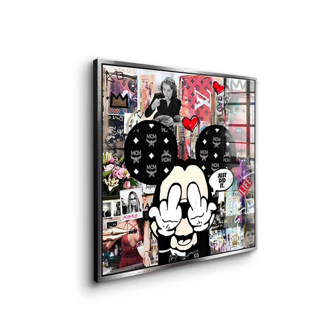 Comic Maus, Just did it - Acrylglas