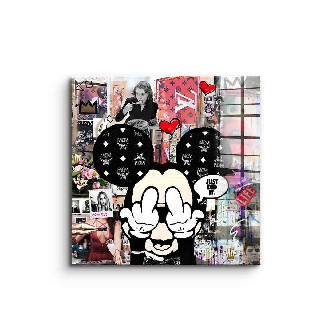 Comic Maus, Just did it - Acrylglas