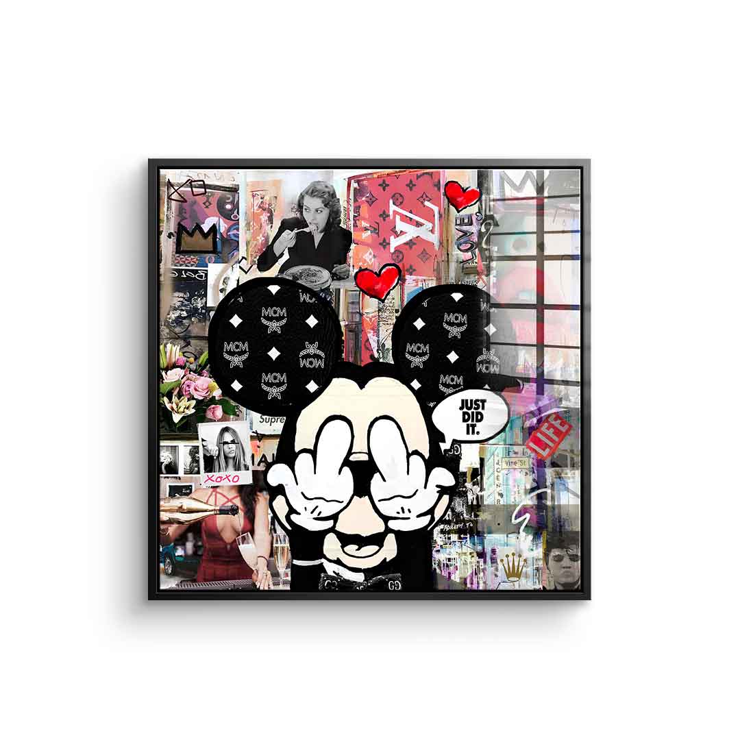 Comic Maus, Just did it - Acrylglas