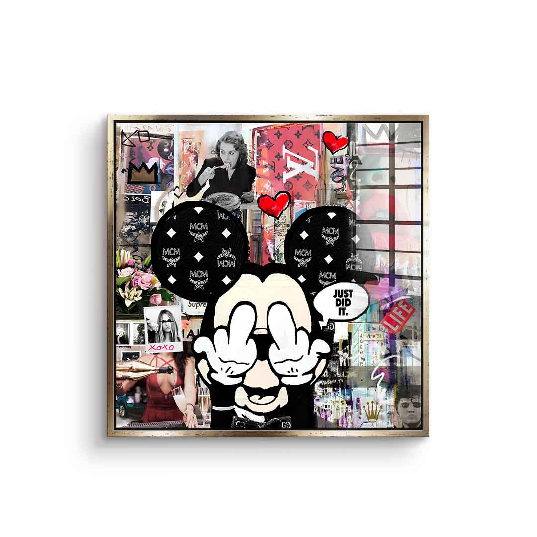 Comic Maus, Just did it - Acrylglas