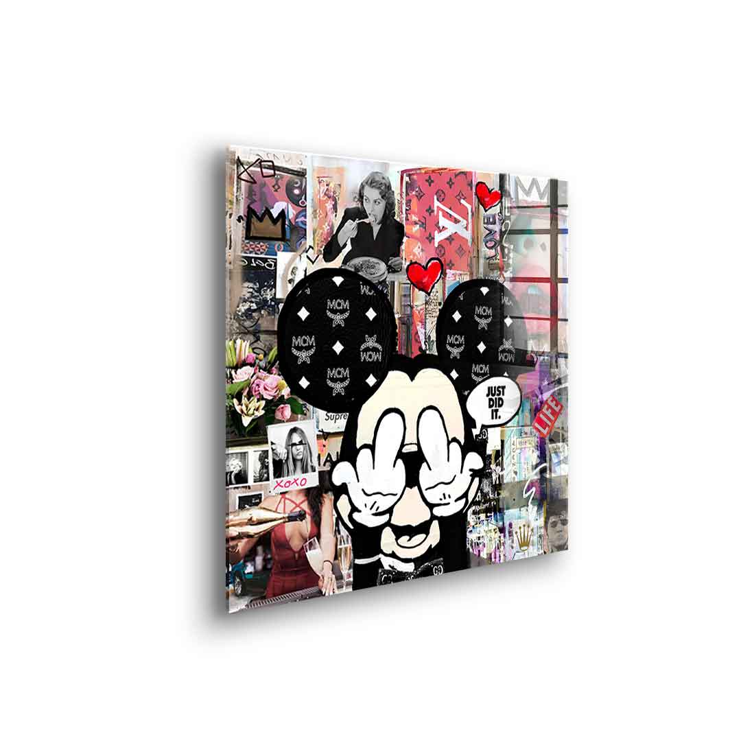 Comic Maus, Just did it - Acrylglas