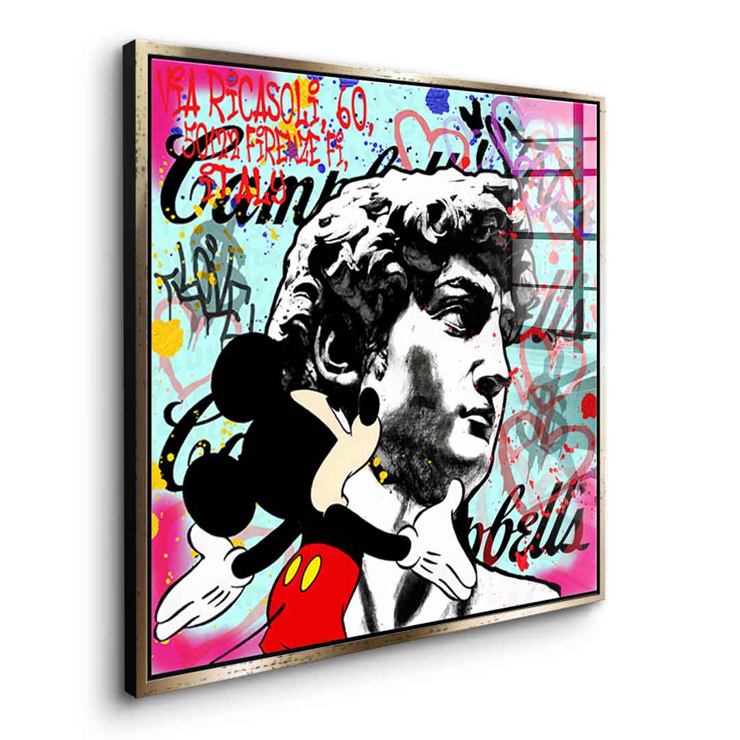Comic Maus & David - Acrylglas