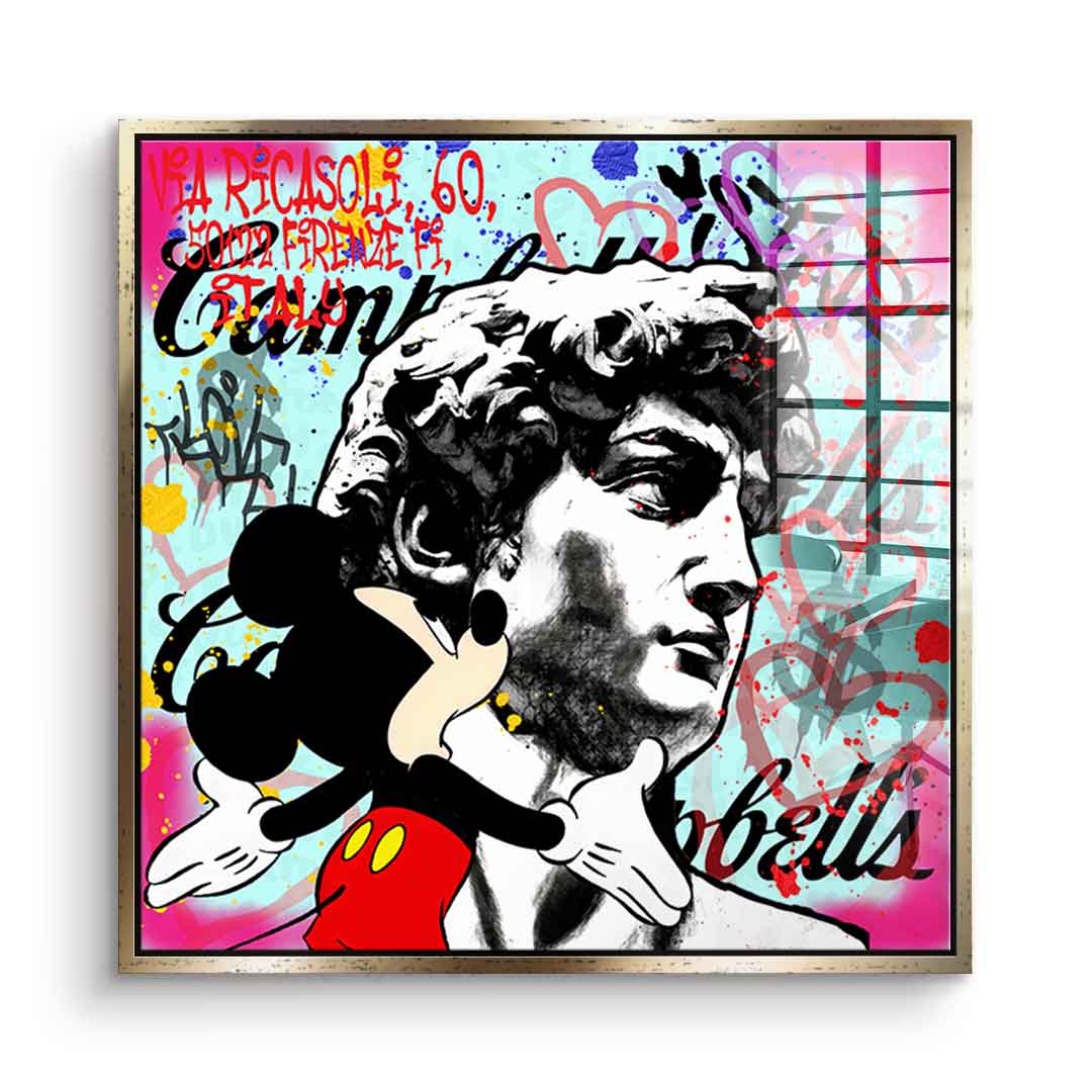 Comic Maus & David - Acrylglas