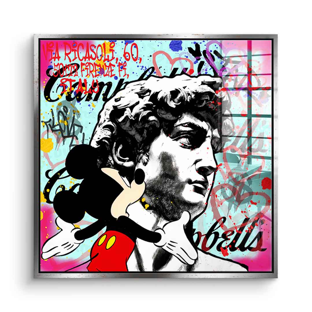 Comic Maus & David - Acrylglas