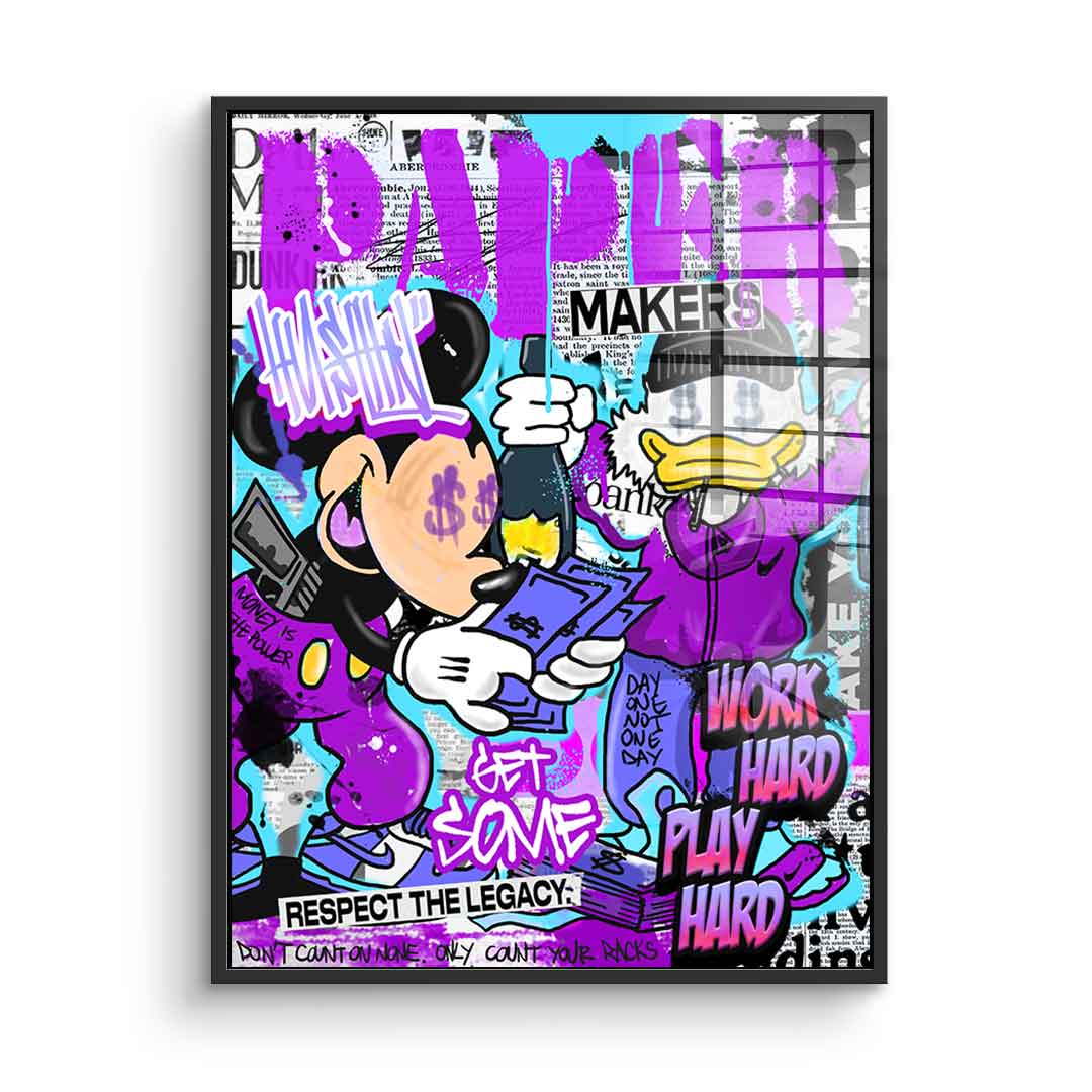 Mick &amp; Don Check$ - Acrylic glass