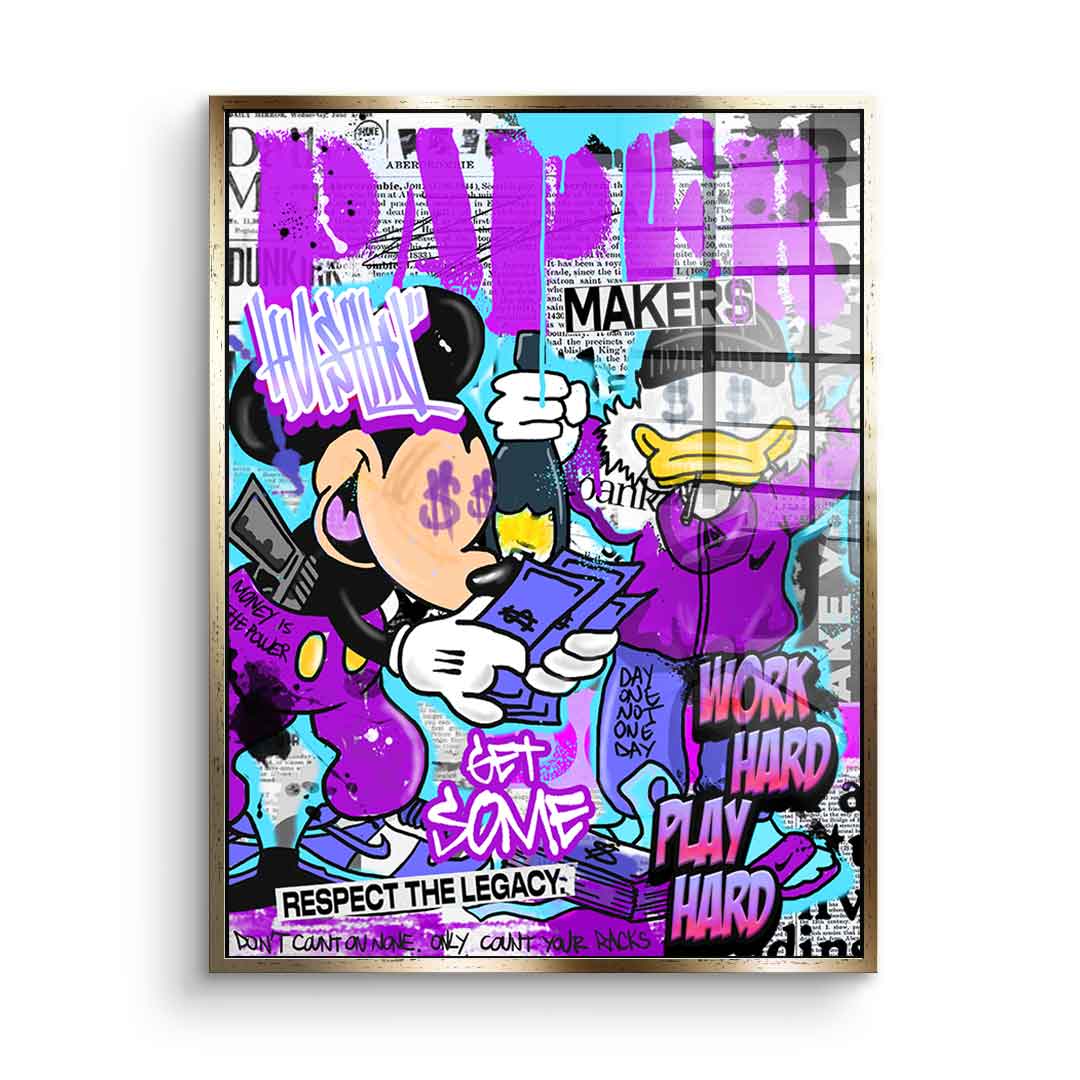 Mick &amp; Don Check$ - Acrylic glass