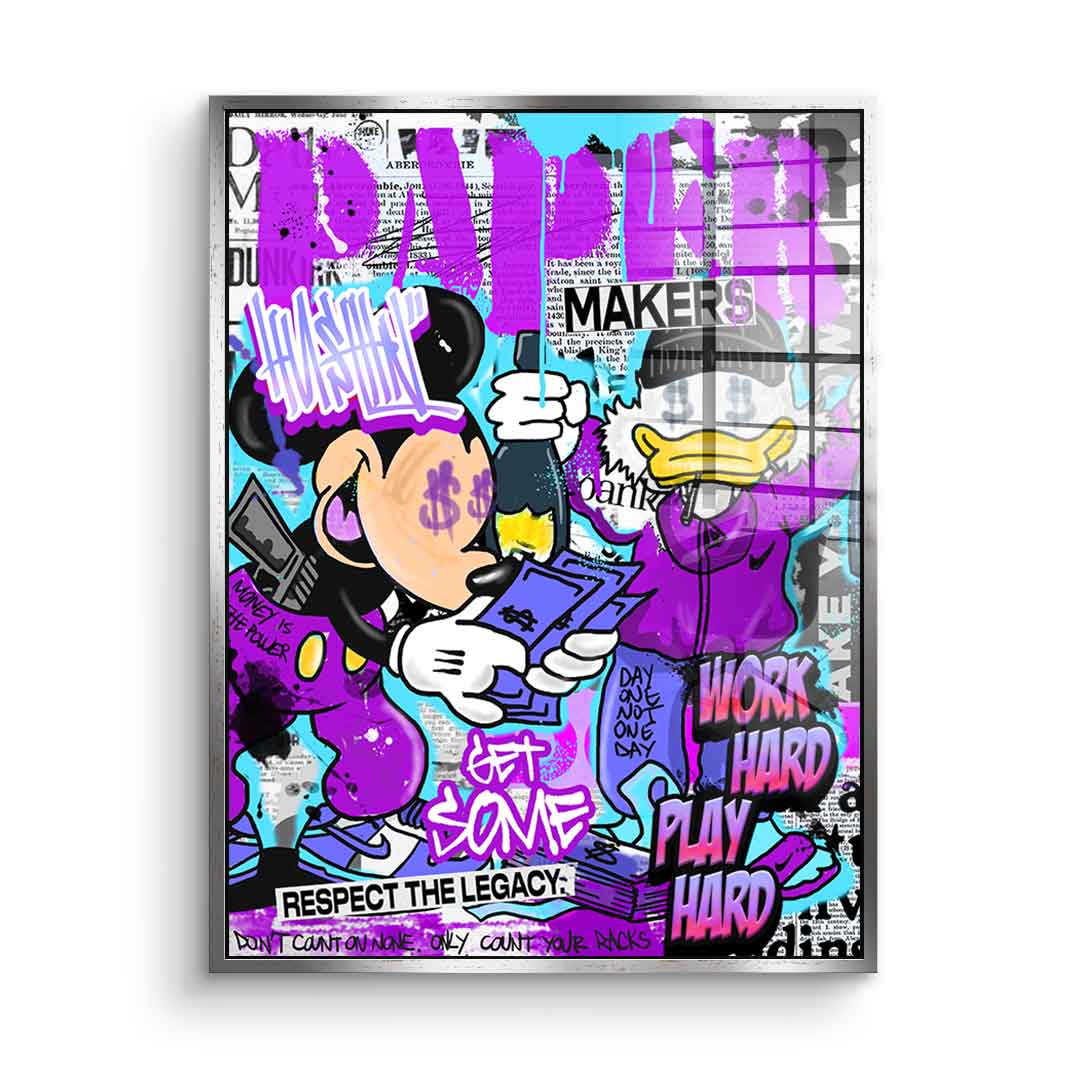 Mick &amp; Don Check$ - Acrylic glass