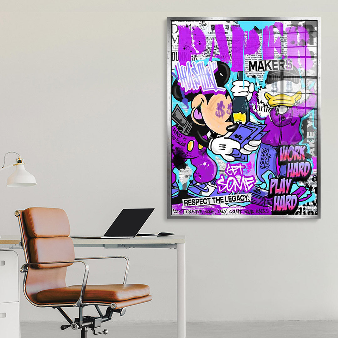 Mick & Don Check$ - Acrylglas