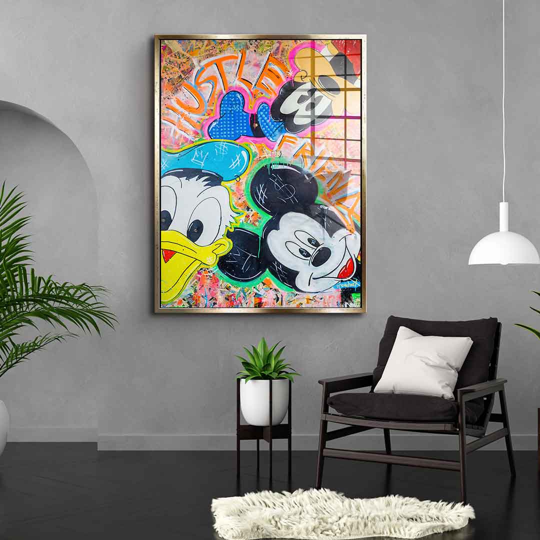 Hustle Friends - Acrylglas