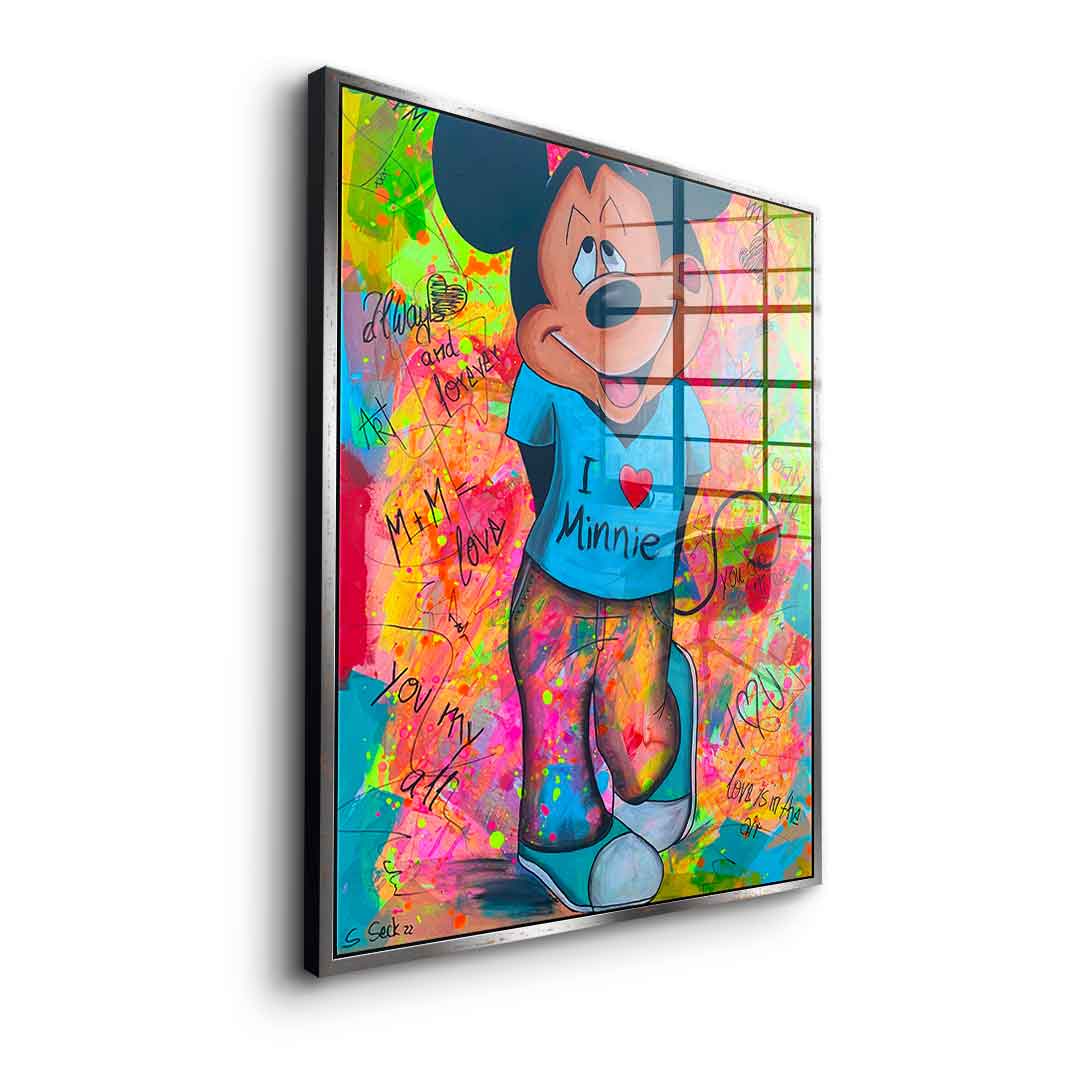 Mickey Kocha Minnie - Szkło akrylowe