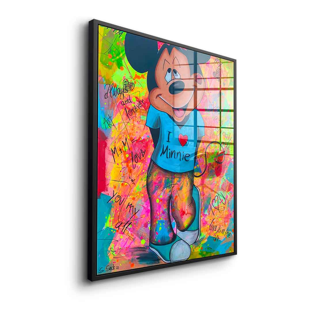Mickey Kocha Minnie - Szkło akrylowe