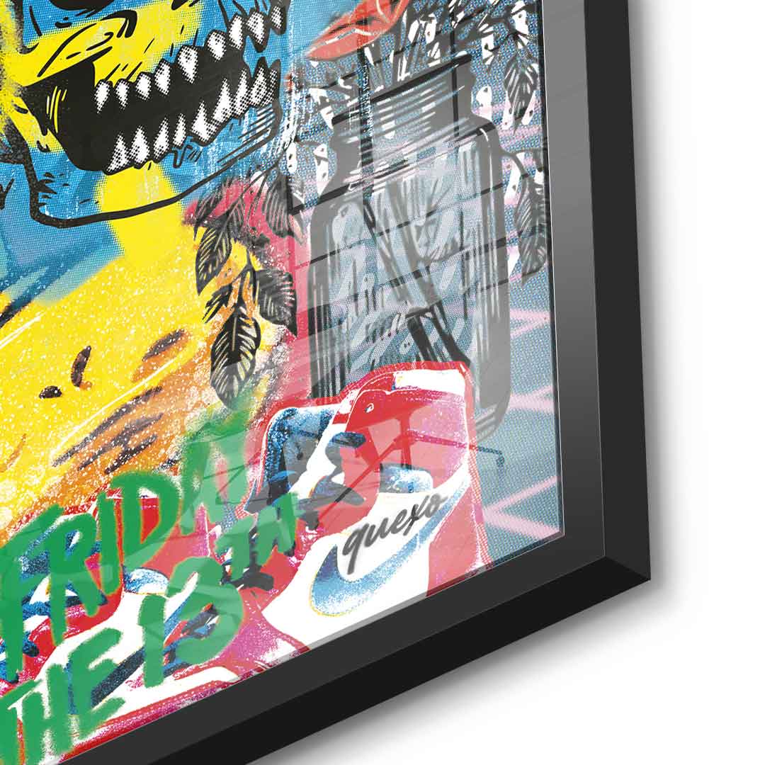 Mickey gold chain - acrylic glass