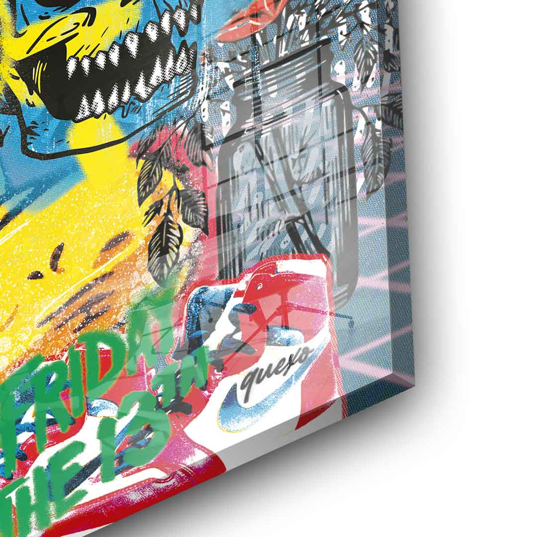 Mickey gold chain - acrylic glass