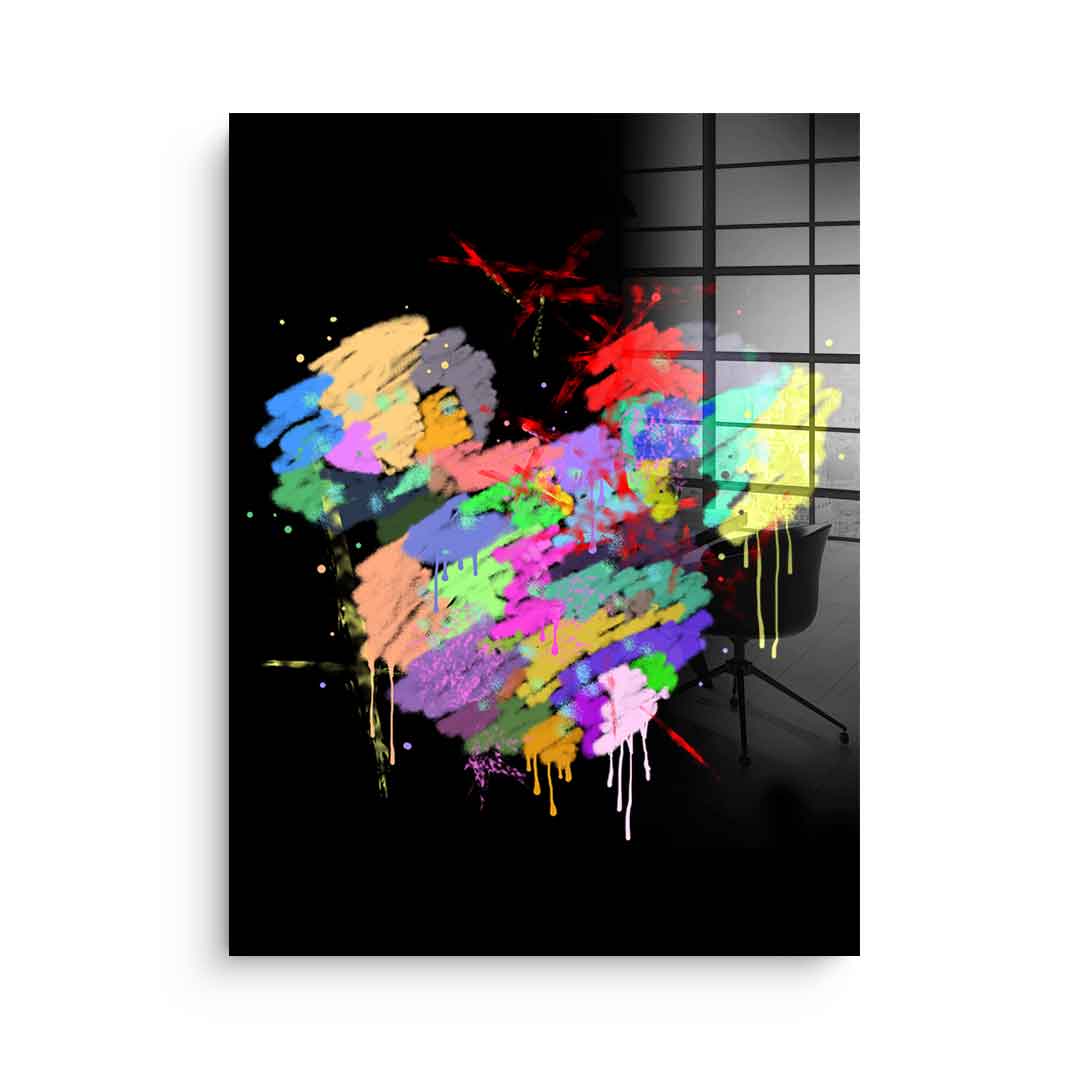 Mickey Head Spray - Acrylglas