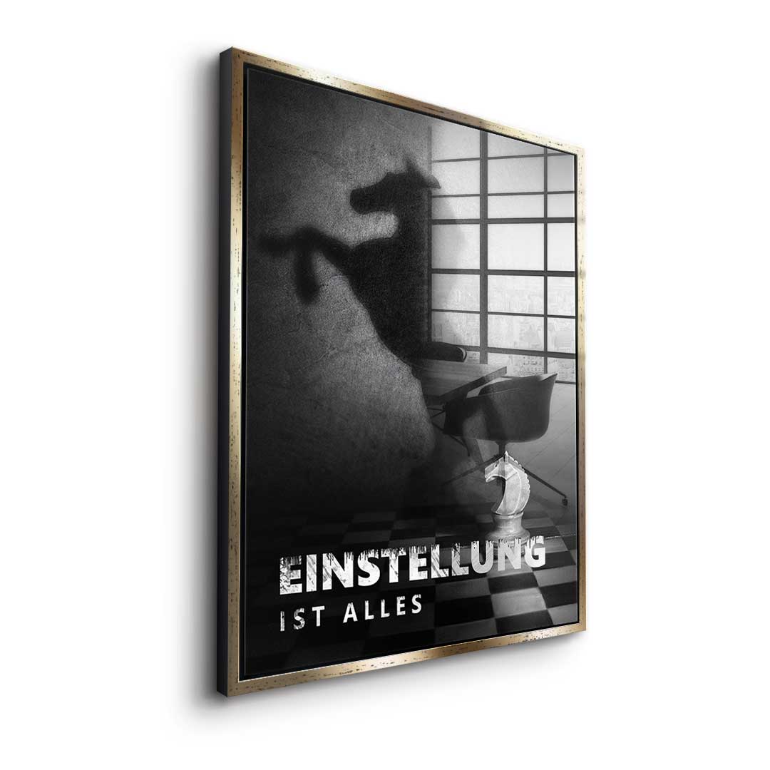 Mindset is everything #Schach - Acrylglas