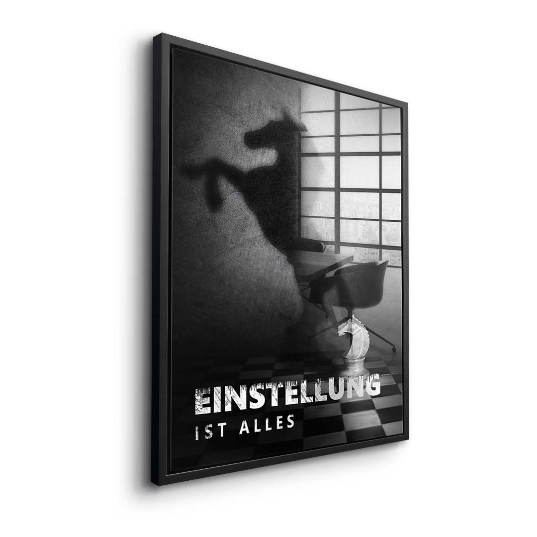 Mindset is everything #Schach - Acrylglas