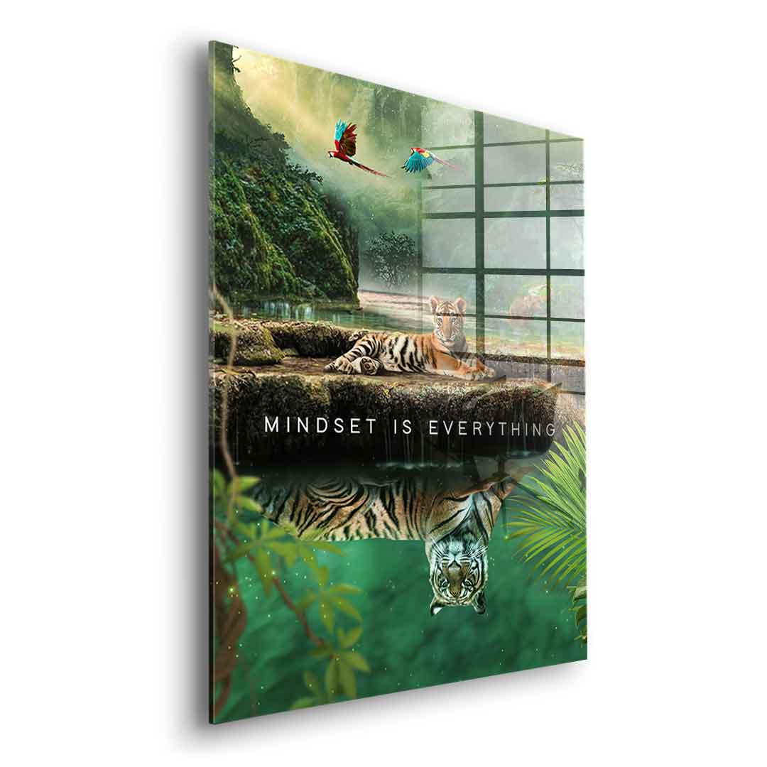 Mindset is Everything #Jungle - Acrylglas